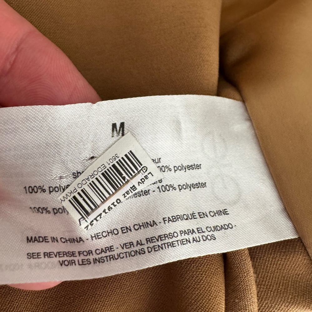 Sam Edelman Gold Lyra Blazer - Size M - Picture 11 of 13